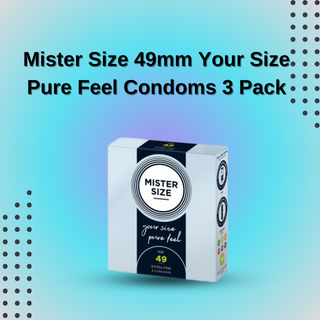 Mister Size 49mm Your Size Pure Feel Condoms 3 Pack