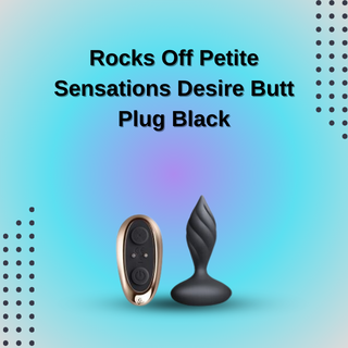 Rocks Off Petite Sensations Desire Butt Plug Black